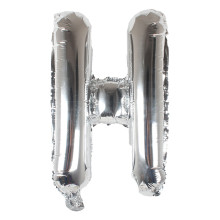 16 inch Letter H - Silver Balloons