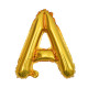 16 inch Letter A - Gold Balloons