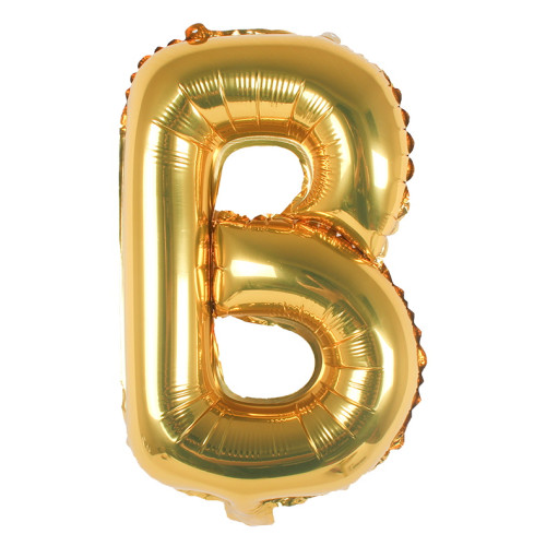 16 inch Letter B - Gold Balloons