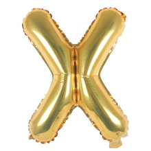 16 inch Letter X - Gold Balloons