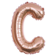 16 inch Letter C - Rose Gold Balloons
