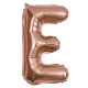 16 inch Letter E - Rose Gold Balloons