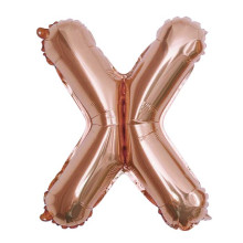 16 inch Letter X - Rose Gold Balloons