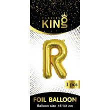 16 inch Letter R - Gold Balloons