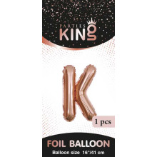 16 inch Letter K - Rose Gold Balloons