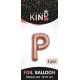 16 inch Letter P - Rose Gold Balloons