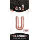 16 inch Letter U - Rose Gold Balloons