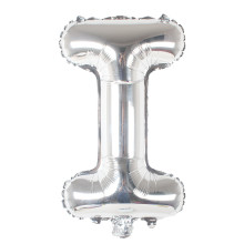 16 inch Letter I - Silver Balloons