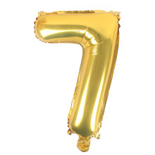 16 inch Number 7 - Gold Balloons