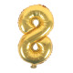 16 inch Number 8 - Gold Balloons