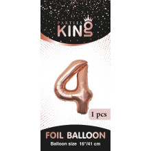 16 inch Number 4 - Rose Gold Balloons