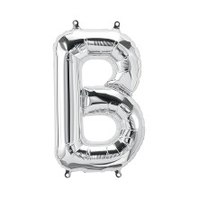 بالون فويل فضي كبير حرف B - مقاس 34 إنش