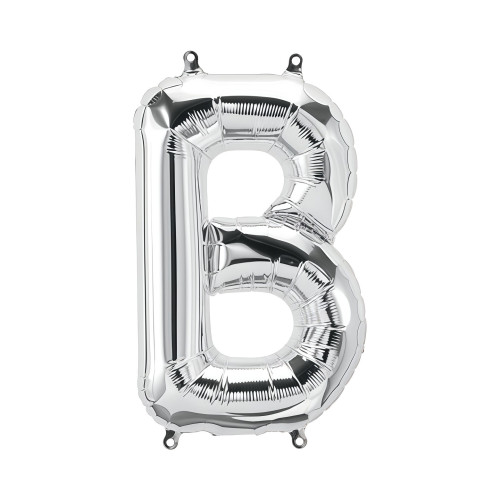 بالون فويل فضي كبير حرف B - مقاس 34 إنش بالون فويل فضي كبير حرف B - مقاس 34 إنش