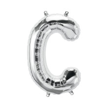 بالون فويل فضي كبير حرف C - مقاس 34 إنش