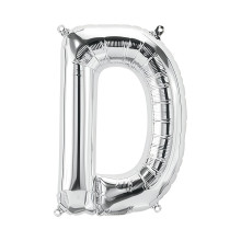 بالون فويل فضي كبير حرف D - مقاس 34 إنش