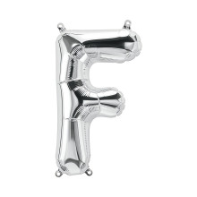 بالون فويل فضي كبير حرف F - مقاس 34 إنش