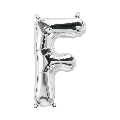 بالون فويل فضي كبير حرف F - مقاس 34 إنش بالون فويل فضي كبير حرف F - مقاس 34 إنش
