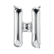 بالون فويل فضي كبير حرف H - مقاس 34 إنش