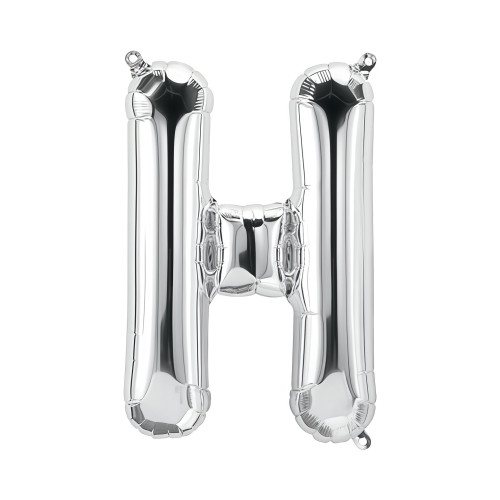بالون فويل فضي كبير حرف H - مقاس 34 إنش بالون فويل فضي كبير حرف H - مقاس 34 إنش