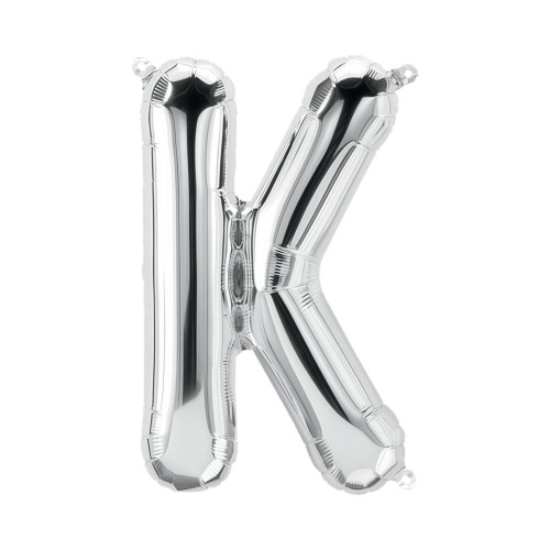 بالون فويل فضي كبير حرف K - مقاس 34 إنش