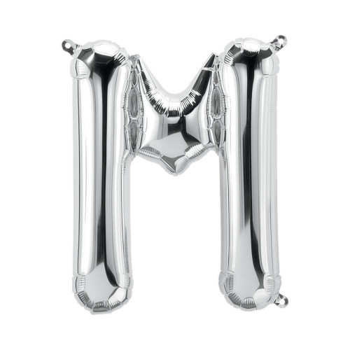 بالون فويل فضي كبير حرف M - مقاس 34 إنش بالون فويل فضي كبير حرف M - مقاس 34 إنش