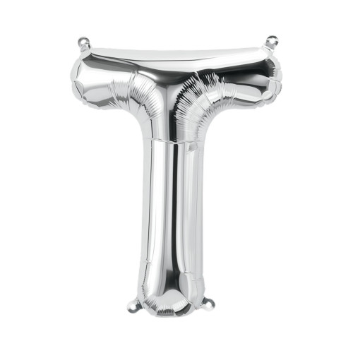 بالون فويل فضي كبير حرف T - مقاس 34 إنش