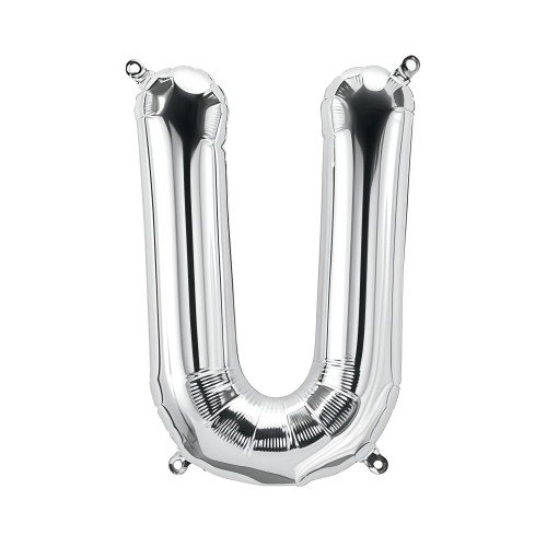 بالون فويل فضي كبير حرف U - مقاس 34 إنش
