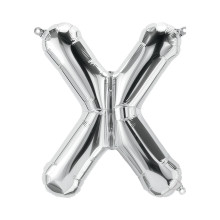 بالون فويل فضي كبير حرف X - مقاس 34 إنش بالون فويل فضي كبير حرف X - مقاس 34 إنش