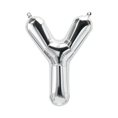 بالون فويل فضي كبير حرف Y - مقاس 34 إنش