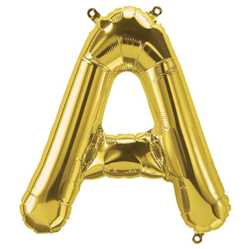 34 inch Gold Letter "A" Foil Balloon