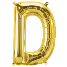 34 inch Gold Letter "D" Foil Balloon
