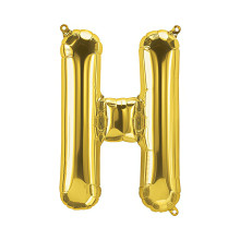 بالون فويل ذهبي كبير حرف H - مقاس 34 إنش