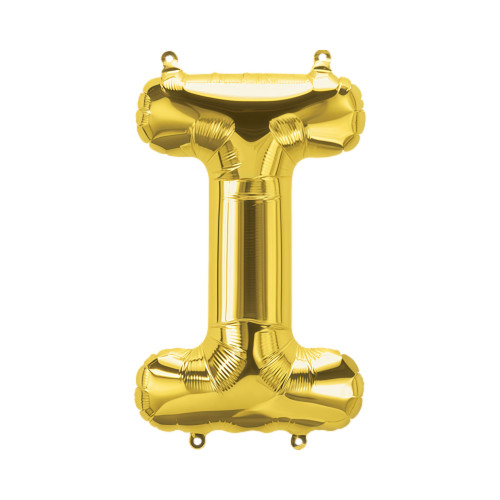 34 inch Big Gold Letter "I" Foil Balloon