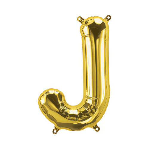 34 inch Big Gold Letter "J" Foil Balloon