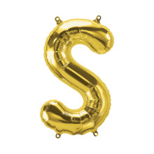 بالون فويل ذهبي كبير حرف S - مقاس 34 إنش