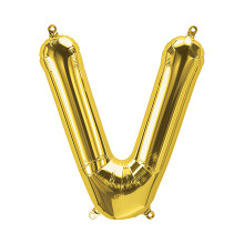 بالون فويل ذهبي كبير حرف V - مقاس 34 إنش
