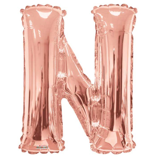 34 Inch Large Rose Gold Letter N Foil Balloons 34 Inch Large Rose Gold Letter N Foil Balloons
