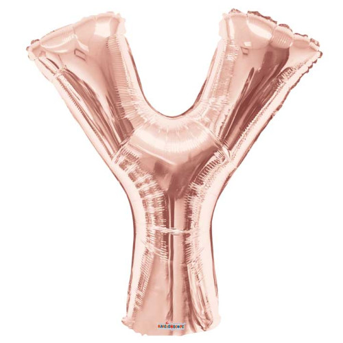 34 Inch Large Rose Gold Letter Y Foil Balloons 34 Inch Large Rose Gold Letter Y Foil Balloons