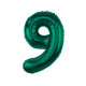 بالون رقم 9 اخضر غامق 85 سم بالون رقم 9 اخضر غامق 85 سم