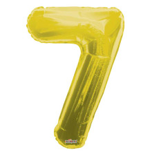 34 inch big balloon Number 7 - Gold