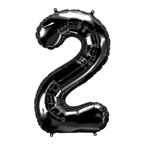 34 inch big balloon Number 2 - Black