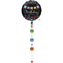32 inch DAL BIRTHDAY BANNER balloon