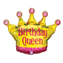 36 inch Birthday Queen balloon