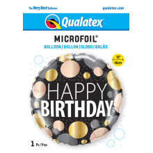 18 inch Birthday Big Metallic Dots balloon