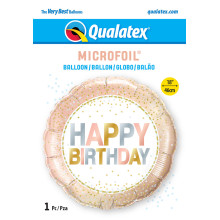 18 inch Birthday Metallic Dots balloon
