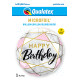 18 inch Birthday Marble Rectangles balloon