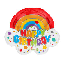 18 inch PR BIRTHDAY RAINBOW balloons