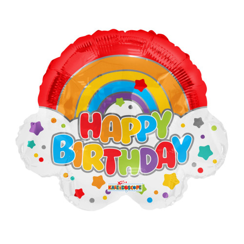 18 inch PR BIRTHDAY RAINBOW balloons