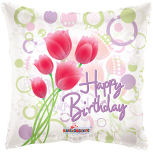 18 inch HB TULIPS CLEAR VIEW