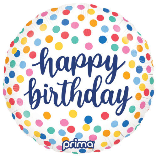 18 inch Happy Birthday Confetti